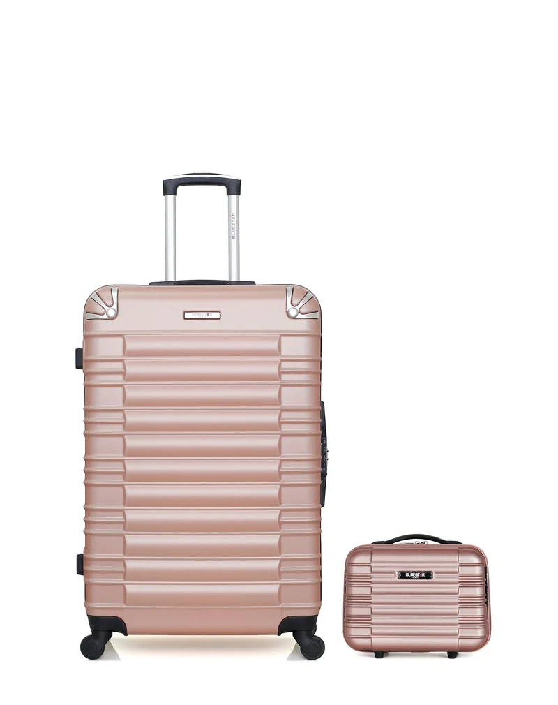 BLUESTAR – 2er-Pack – Großer Koffer und Kosmetikkoffer LIMA