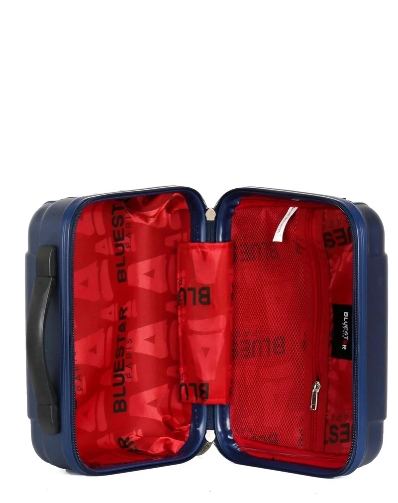 BLUESTAR - 3er-Pack – Großer Koffer, Handgepäck und Kosmetikkoffer LIMA