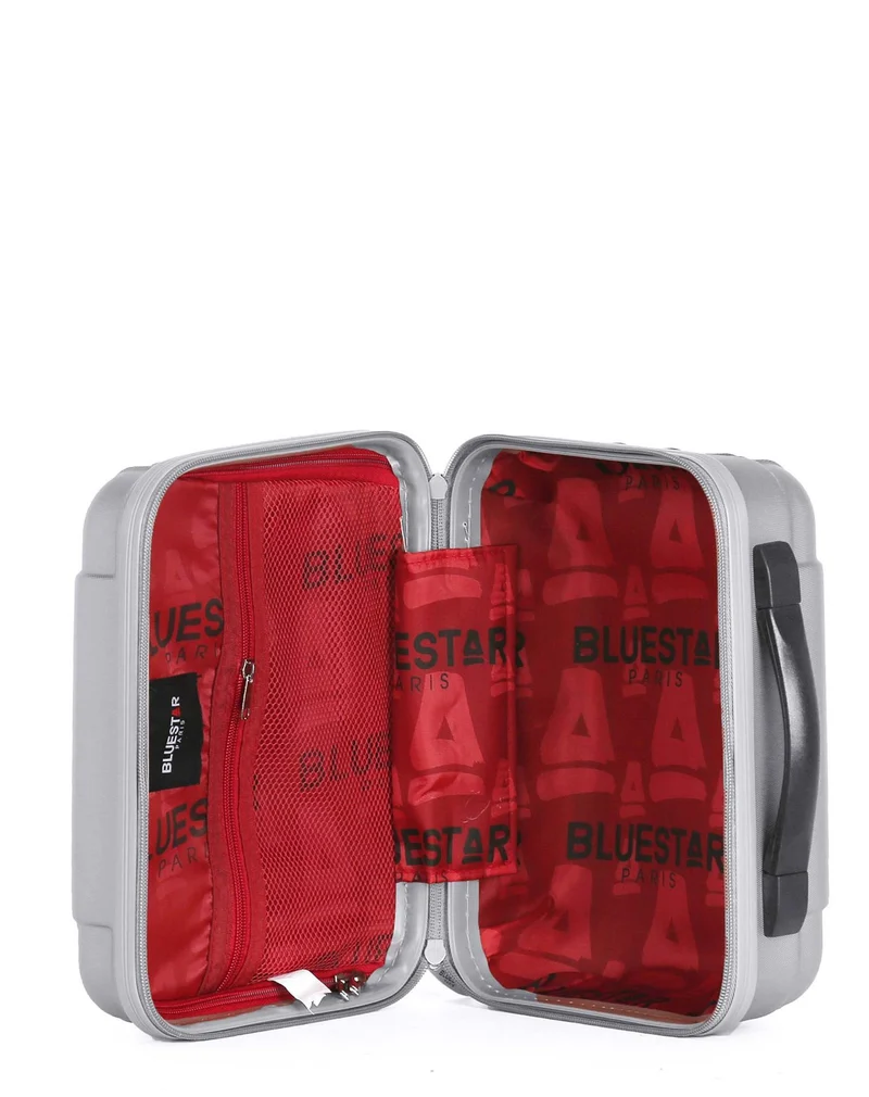 BLUESTAR - 3er-Pack – Großer Koffer, Handgepäck und Kosmetikkoffer LIMA