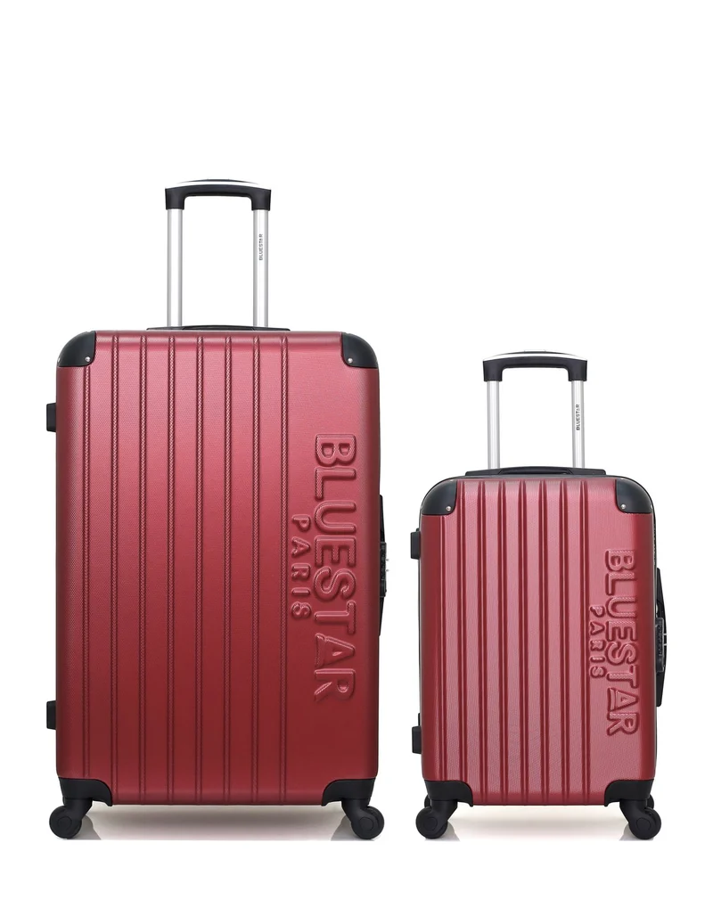 BLUESTAR – 2er-Pack – Großer Koffer und Handgepäck BUCAREST