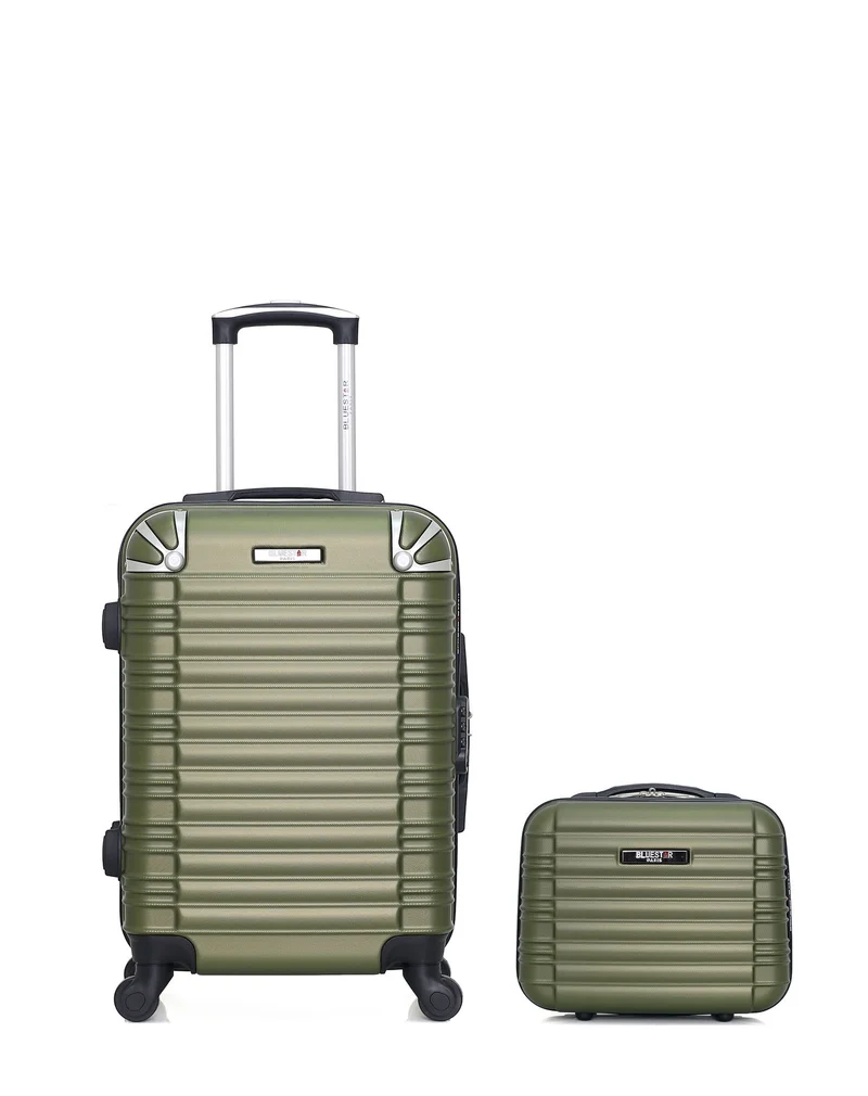 BLUESTAR – 2er-Pack – Handgepäck und Kosmetikkoffer LIMA