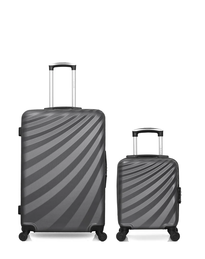 WAVE PARIS – 2er-Pack – Großer Koffer und Handgepäck XXS DANUBE