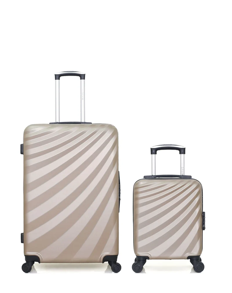 WAVE PARIS – 2er-Pack – Großer Koffer und Handgepäck XXS DANUBE