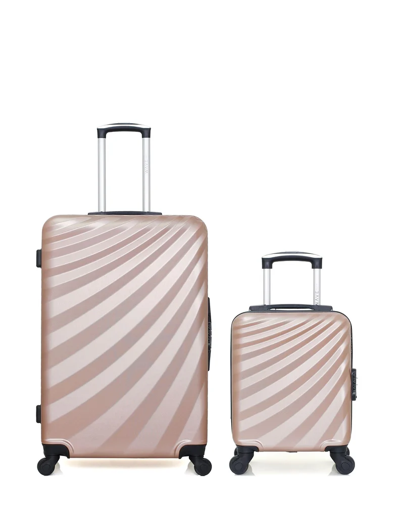 WAVE PARIS – 2er-Pack – Großer Koffer und Handgepäck XXS DANUBE
