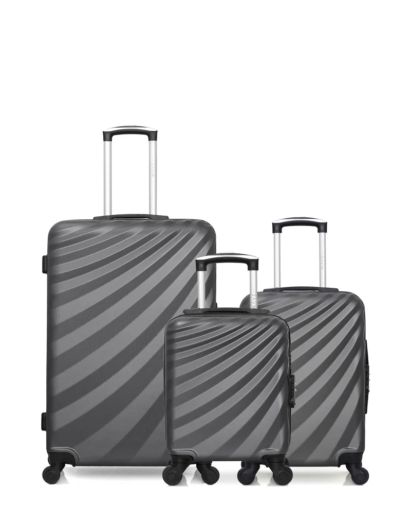 WAVE PARIS – 3er-Pack – Großer Koffer, Handgepäck und Handgepäck XXS DANUBE