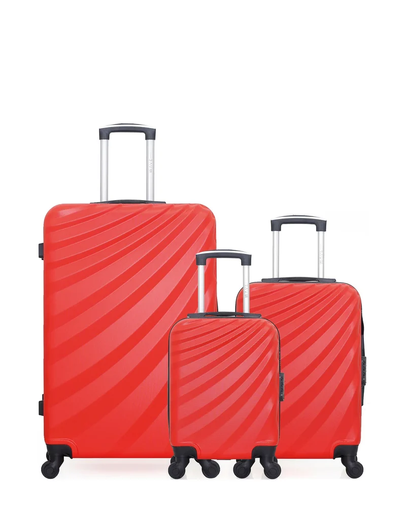 WAVE PARIS – 3er-Pack – Großer Koffer, Handgepäck und Handgepäck XXS DANUBE
