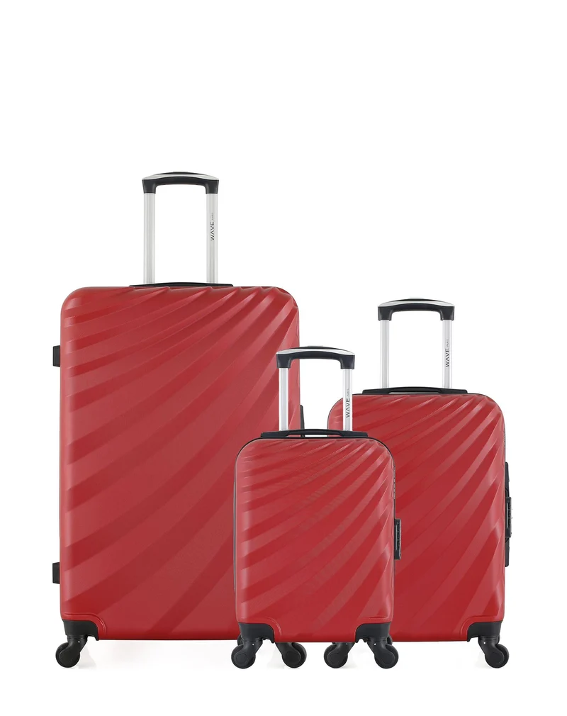 WAVE PARIS – 3er-Pack – Großer Koffer, Handgepäck und Handgepäck XXS DANUBE