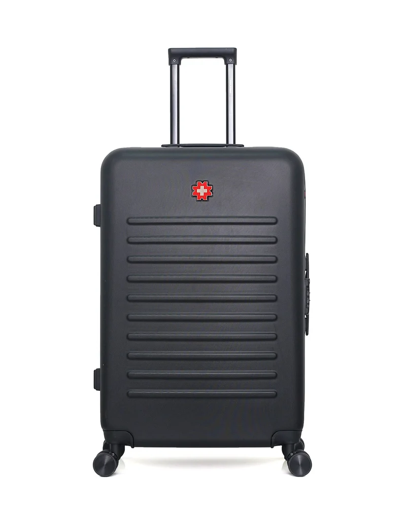 SWISS KOPPER – 4er-Pack – Großer Koffer, mittelgroßer Koffer, Handgepäck und Kosmetikkoffer WIL