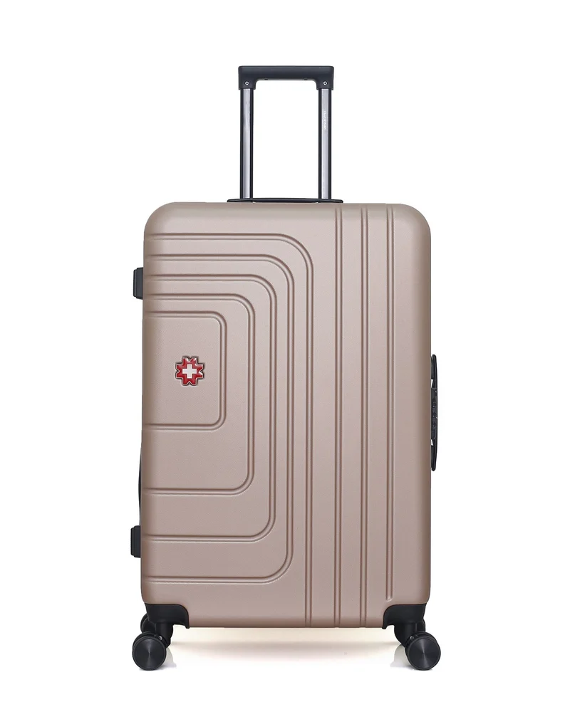 SWISS KOPPER – 4er-Pack – Großer Koffer, mittelgroßer Koffer, Handgepäck und Kosmetikkoffer RUTI