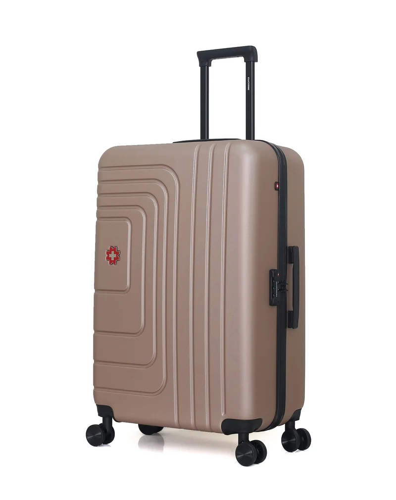 SWISS KOPPER – 4er-Pack – Großer Koffer, mittelgroßer Koffer, Handgepäck und Kosmetikkoffer RUTI