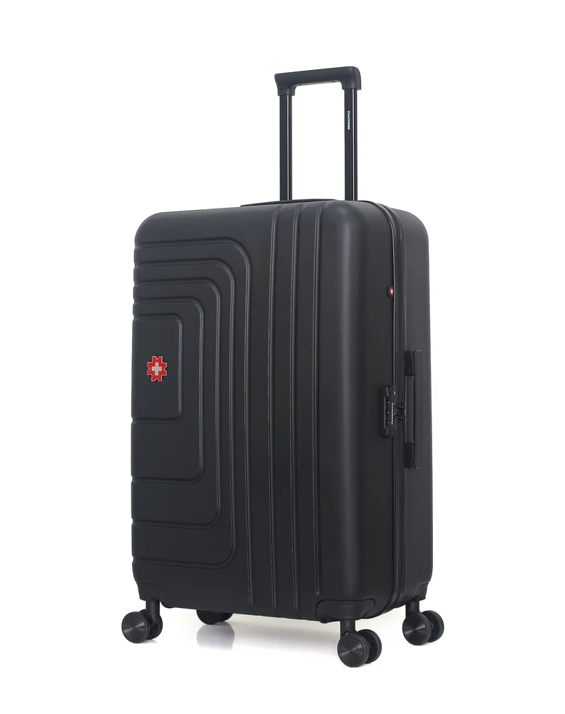 SWISS KOPPER – 4er-Pack – Großer Koffer, Handgepäck, Handgepäck XXS und Kosmetikkoffer RUTI