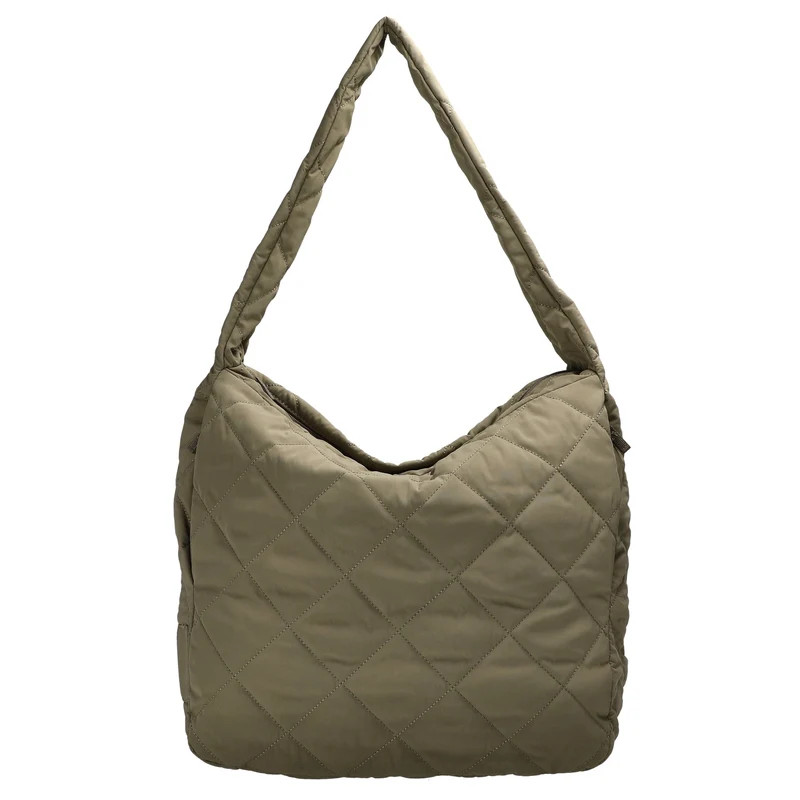 Seidenfelt Hetta Maxi Hobo - Schultertasche 42 cm (greige khaki)