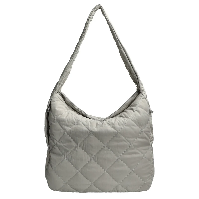 Seidenfelt Hetta Maxi Hobo - Schultertasche 42 cm (cool grey)