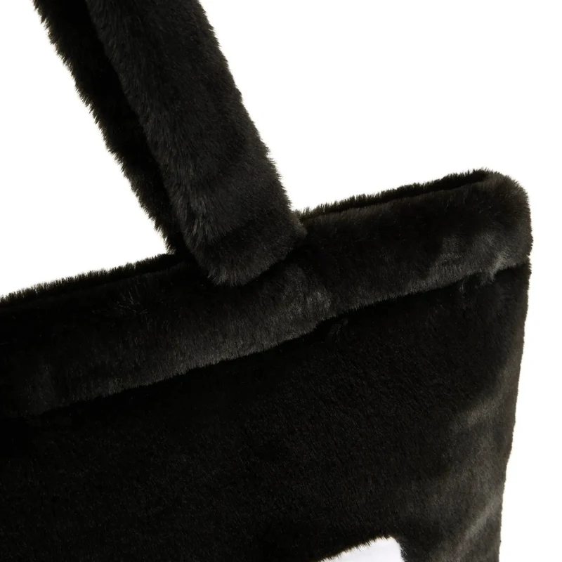 Puma Up Faux Fur - Shopper 38 cm (black)