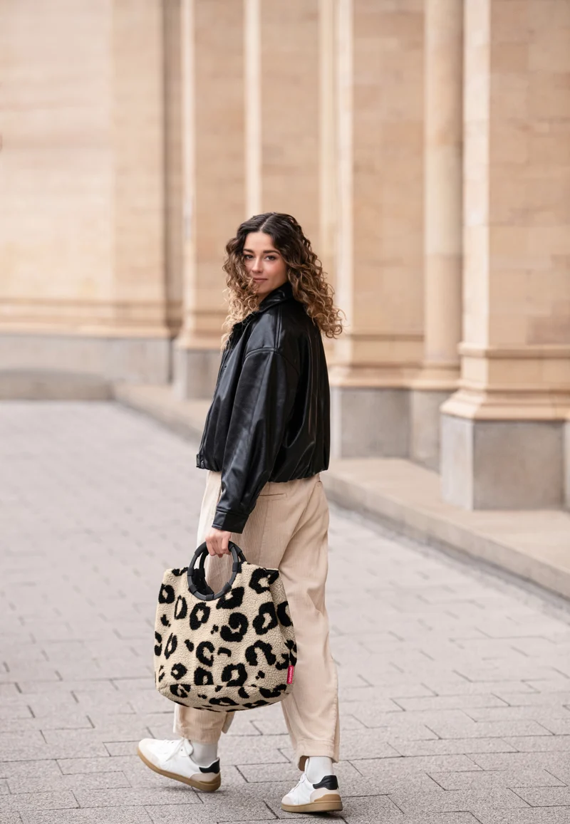 Loopbag Hobo Teddy Leo Cream - Shopper