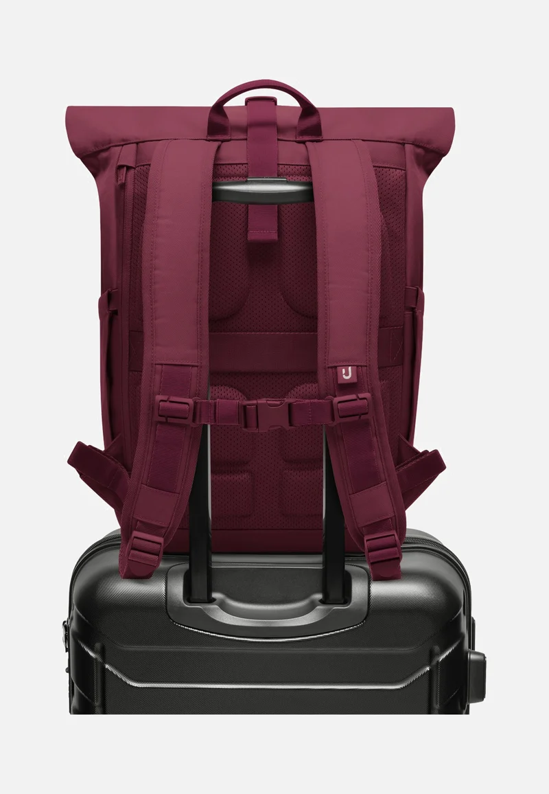 Allen Large Burgundy - Rolltop Rucksack