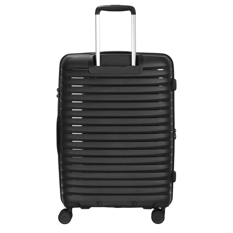 D&N Travel Line 4500+ - 4-Rollen-Trolley M 65 cm erw. (black)