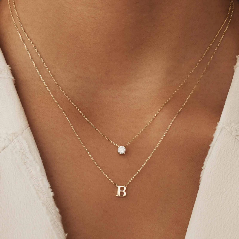 Isabel Bernard Le Marais Chloé 14 Karat | Gold Initiale Halskette IB340134-A