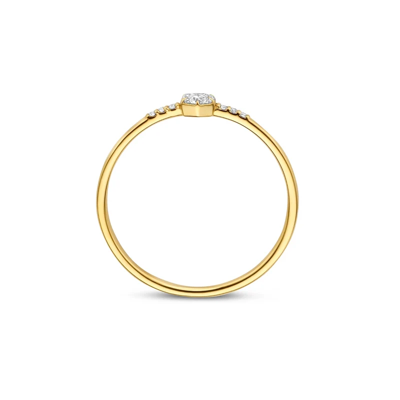 Isabel Bernard De la Paix Belinda 14 karat gold ring with diamond 0.10 carat IBD330040-48