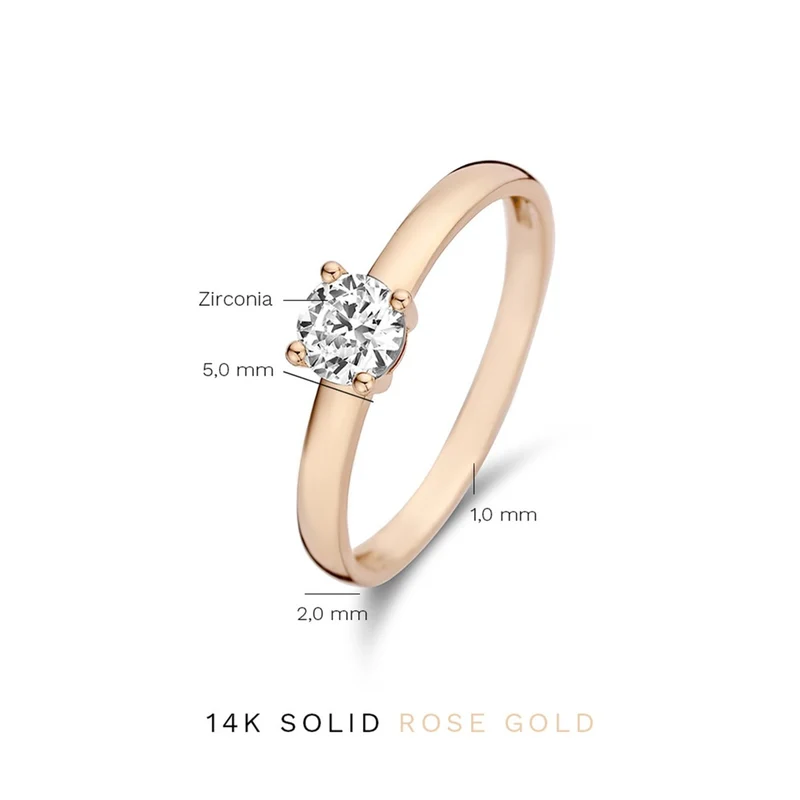 Isabel Bernard La Concorde Soleil 14 Karat | Roségold Ring IB330074-50