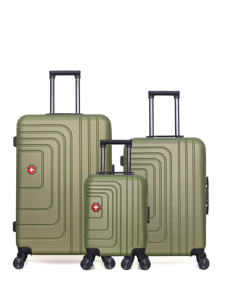 SWISS KOPPER – 3er-Pack – Großer Koffer, mittelgroßer Koffer und Handgepäck XXS RUTI