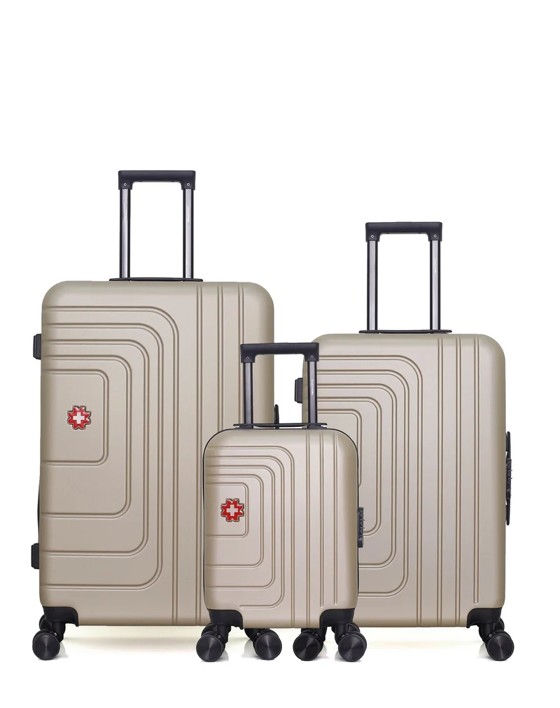 SWISS KOPPER – 3er-Pack – Großer Koffer, mittelgroßer Koffer und Handgepäck XXS RUTI