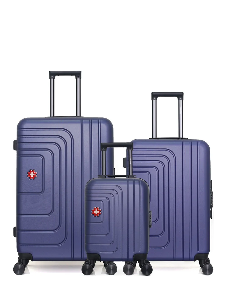 SWISS KOPPER – 3er-Pack – Großer Koffer, mittelgroßer Koffer und Handgepäck XXS RUTI