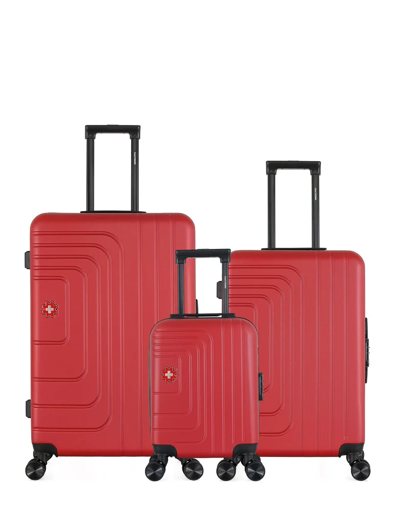 SWISS KOPPER – 3er-Pack – Großer Koffer, mittelgroßer Koffer und Handgepäck XXS RUTI