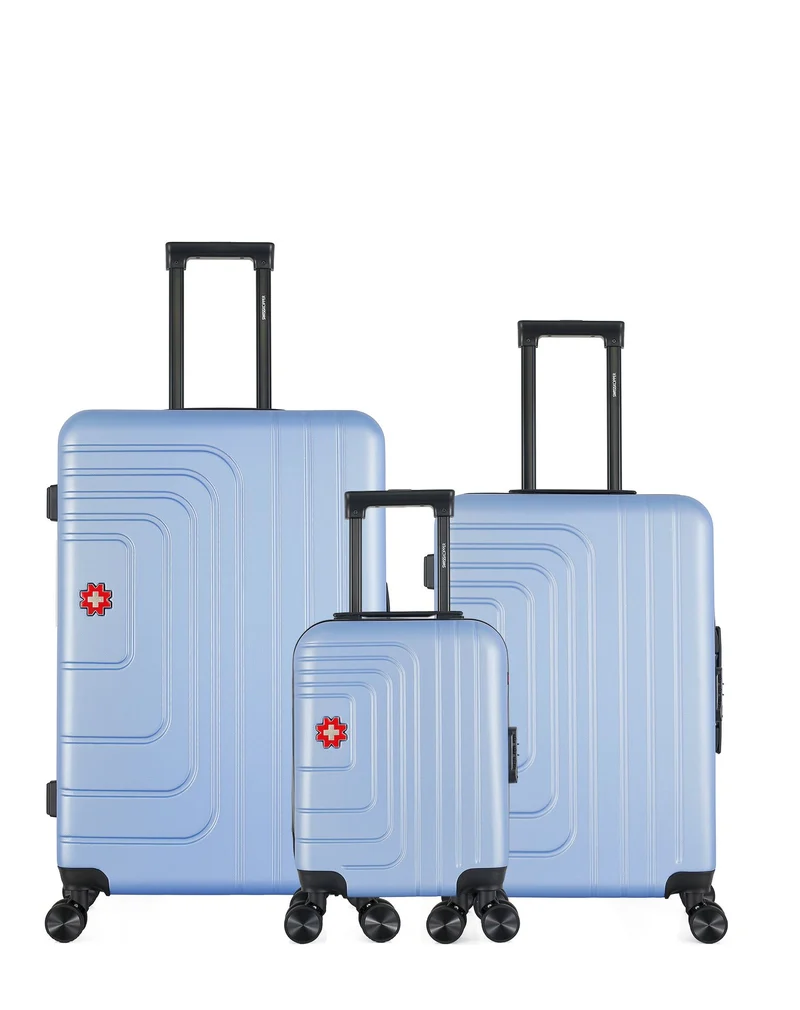 SWISS KOPPER – 3er-Pack – Großer Koffer, mittelgroßer Koffer und Handgepäck XXS RUTI
