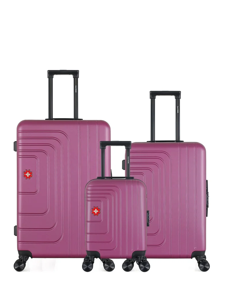SWISS KOPPER – 3er-Pack – Großer Koffer, mittelgroßer Koffer und Handgepäck XXS RUTI