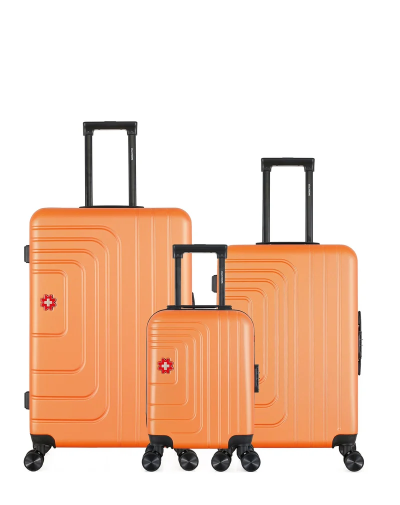 SWISS KOPPER – 3er-Pack – Großer Koffer, mittelgroßer Koffer und Handgepäck XXS RUTI