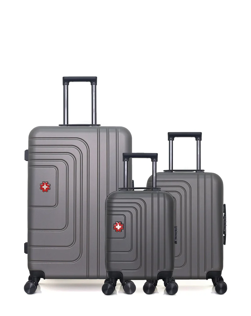 SWISS KOPPER – 3er-Pack – Großer Koffer, Handgepäck und Handgepäck XXS RUTI