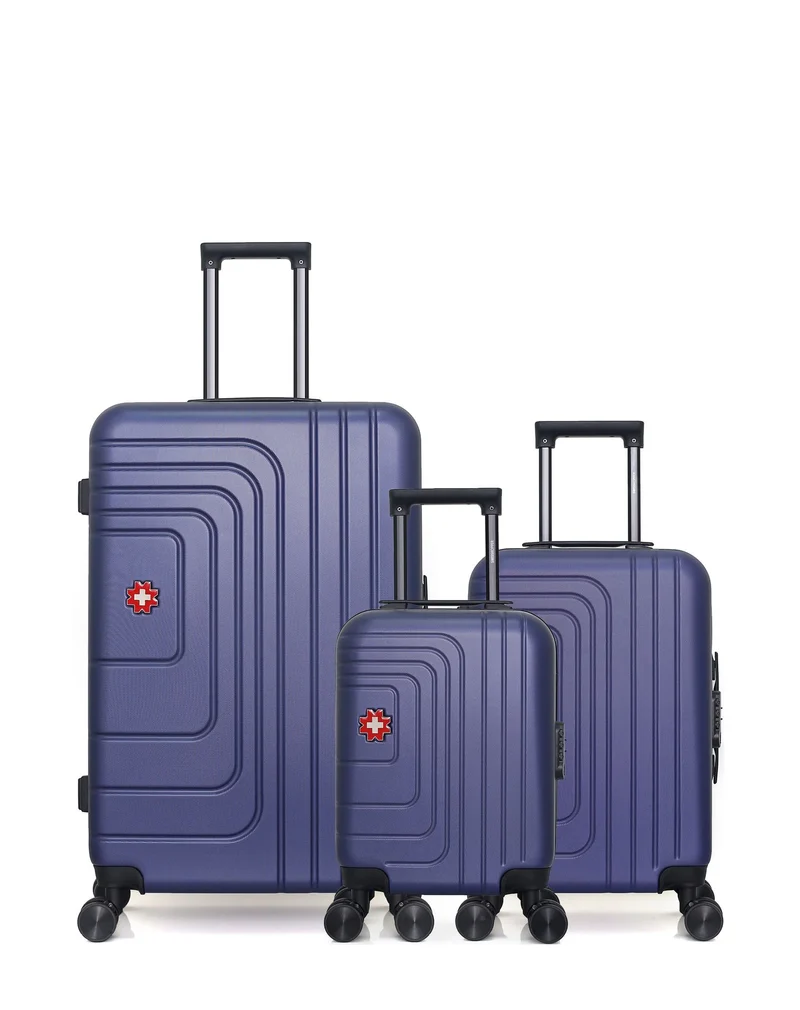 SWISS KOPPER – 3er-Pack – Großer Koffer, Handgepäck und Handgepäck XXS RUTI