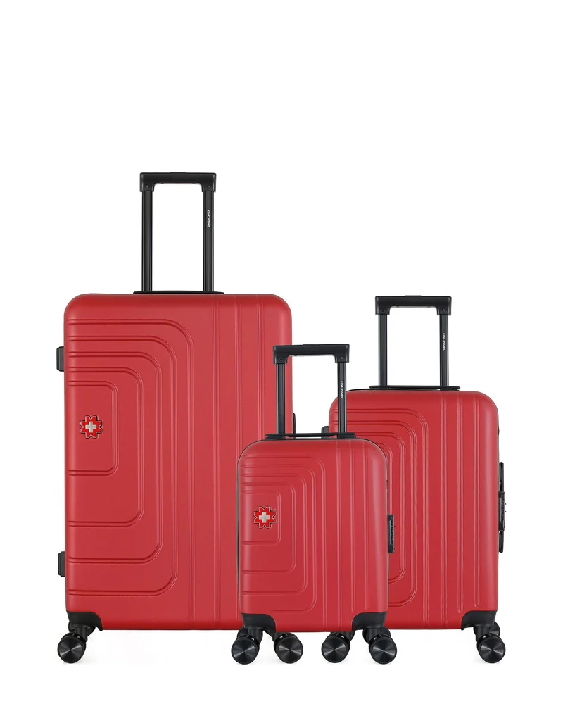 SWISS KOPPER – 3er-Pack – Großer Koffer, Handgepäck und Handgepäck XXS RUTI