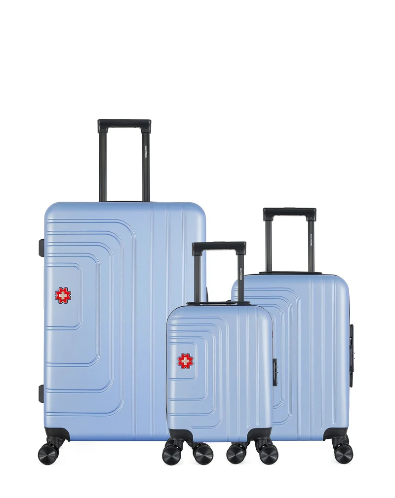 SWISS KOPPER – 3er-Pack – Großer Koffer, Handgepäck und Handgepäck XXS RUTI