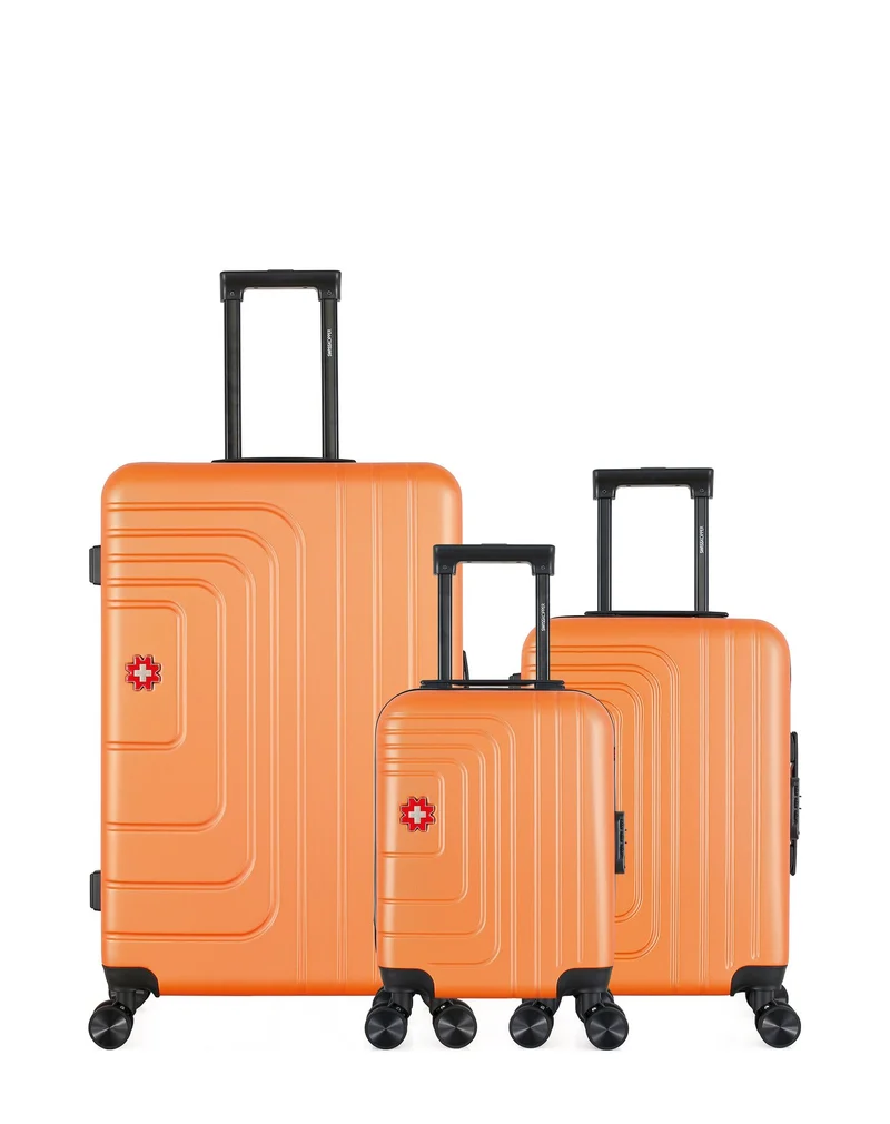 SWISS KOPPER – 3er-Pack – Großer Koffer, Handgepäck und Handgepäck XXS RUTI