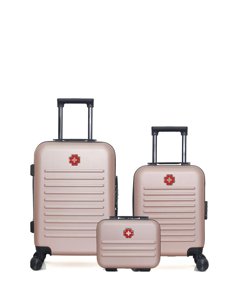 SWISS KOPPER – 3er-Pack – Handgepäck, Handgepäck XXS und Kosmetikkoffer WIL
