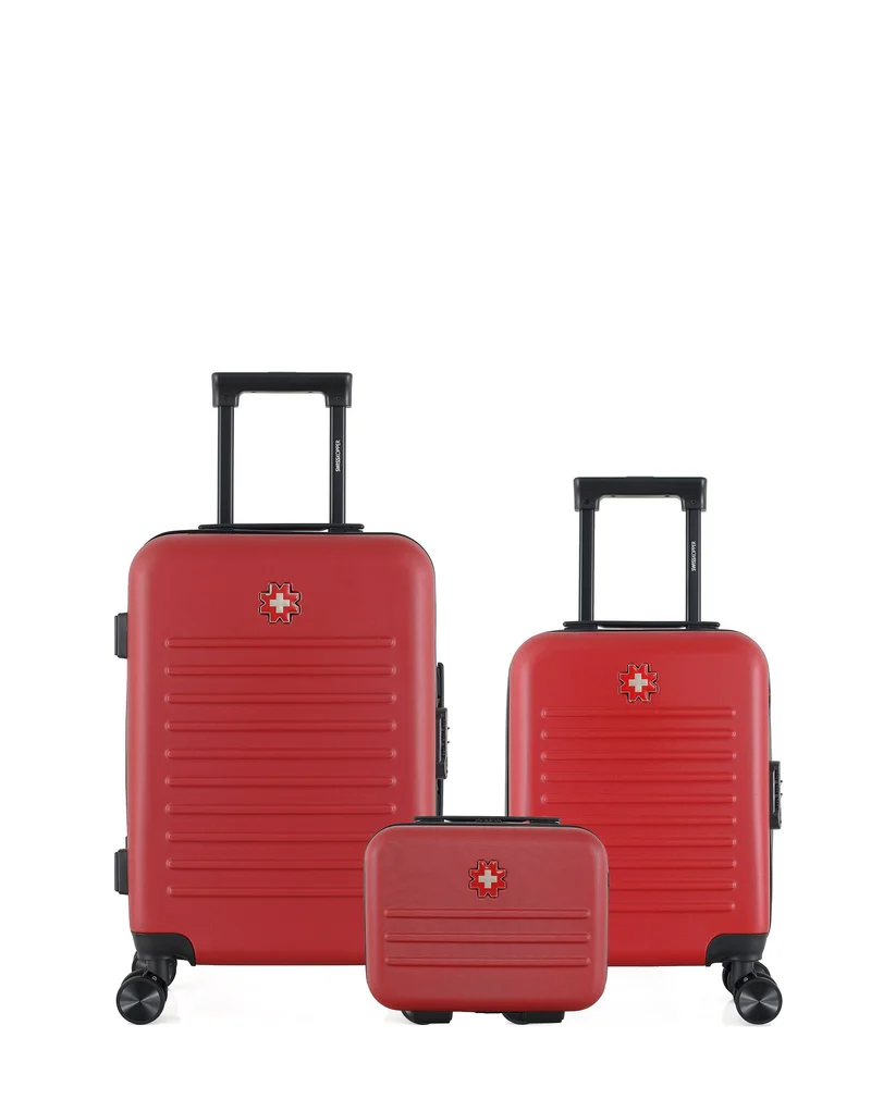SWISS KOPPER – 3er-Pack – Handgepäck, Handgepäck XXS und Kosmetikkoffer WIL