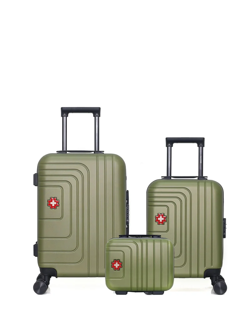 SWISS KOPPER – 3er-Pack – Handgepäck, Handgepäck XXS und Kosmetikkoffer RUTI