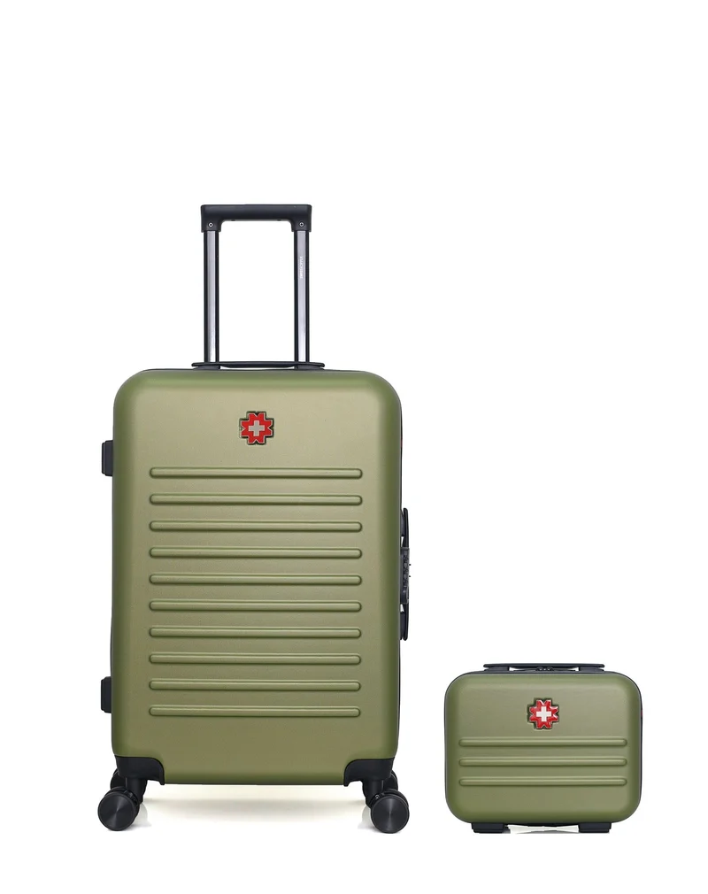SWISS KOPPER – 2er-Pack – Mittelgroßer Koffer und Kosmetikkoffer WIL