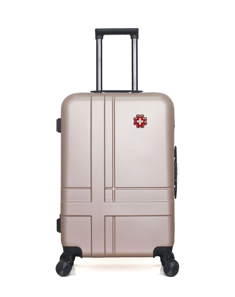 SWISS KOPPER – 2er-Pack – Mittelgroßer Koffer und Kosmetikkoffer USTER