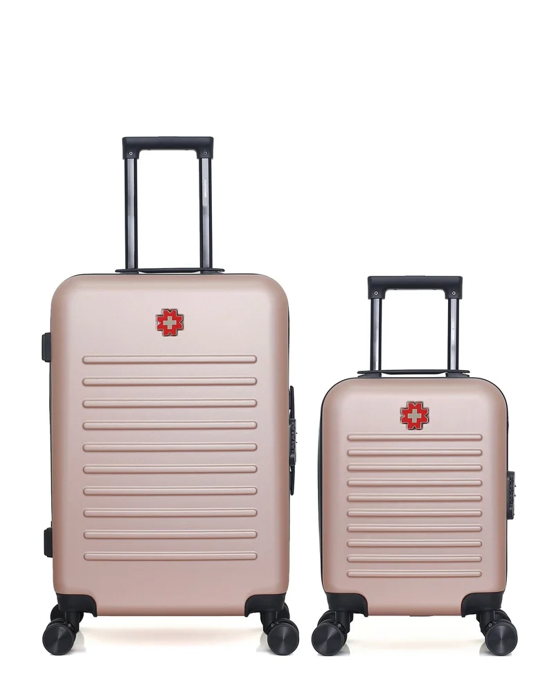 SWISS KOPPER – 2er-Pack – Mittelgroßer Koffer und Handgepäck XXS WIL