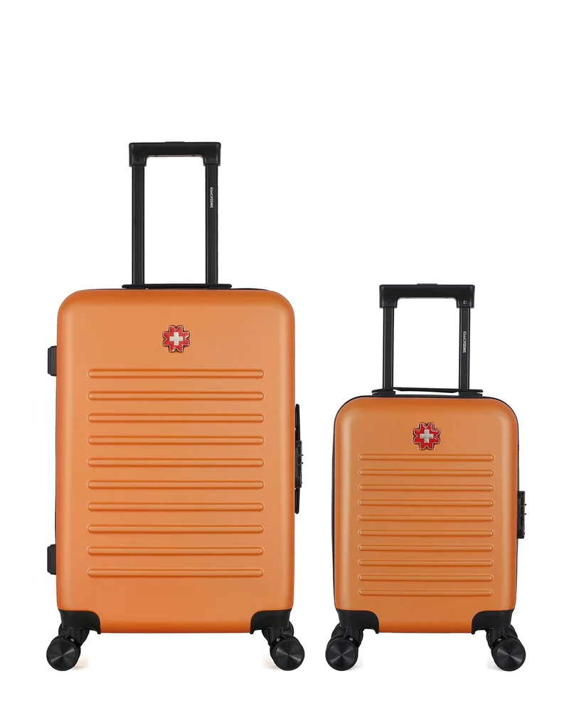 SWISS KOPPER – 2er-Pack – Mittelgroßer Koffer und Handgepäck XXS WIL