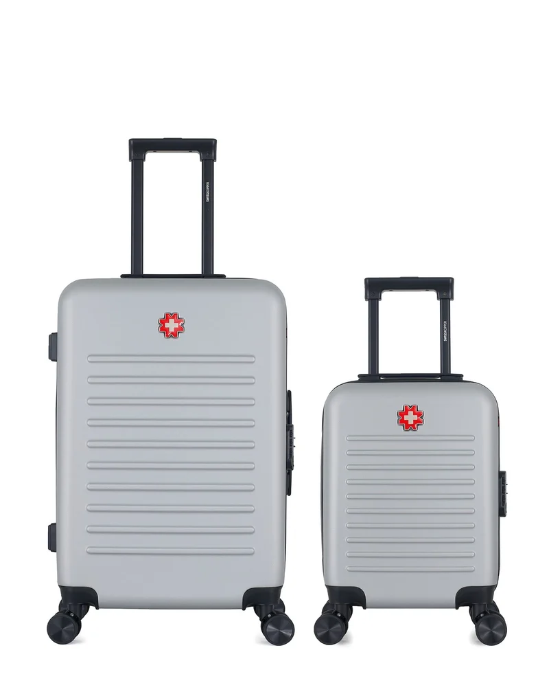 SWISS KOPPER – 2er-Pack – Mittelgroßer Koffer und Handgepäck XXS WIL