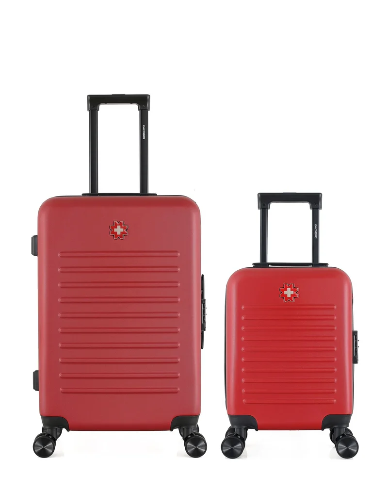 SWISS KOPPER – 2er-Pack – Mittelgroßer Koffer und Handgepäck XXS WIL