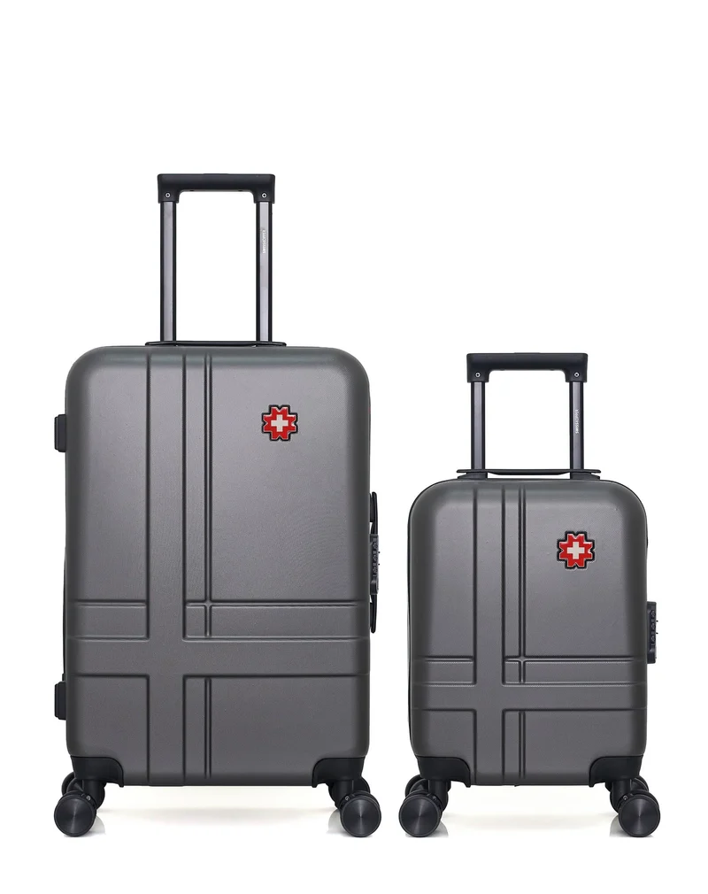 SWISS KOPPER – 2er-Pack – Mittelgroßer Koffer und Handgepäck XXS USTER