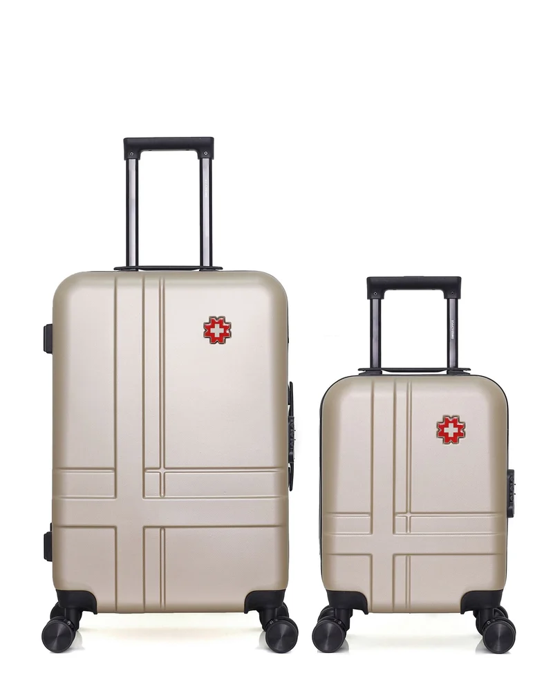 SWISS KOPPER – 2er-Pack – Mittelgroßer Koffer und Handgepäck XXS USTER
