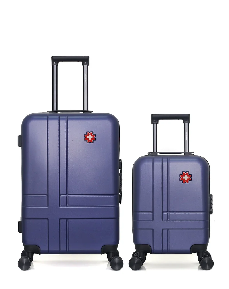 SWISS KOPPER – 2er-Pack – Mittelgroßer Koffer und Handgepäck XXS USTER