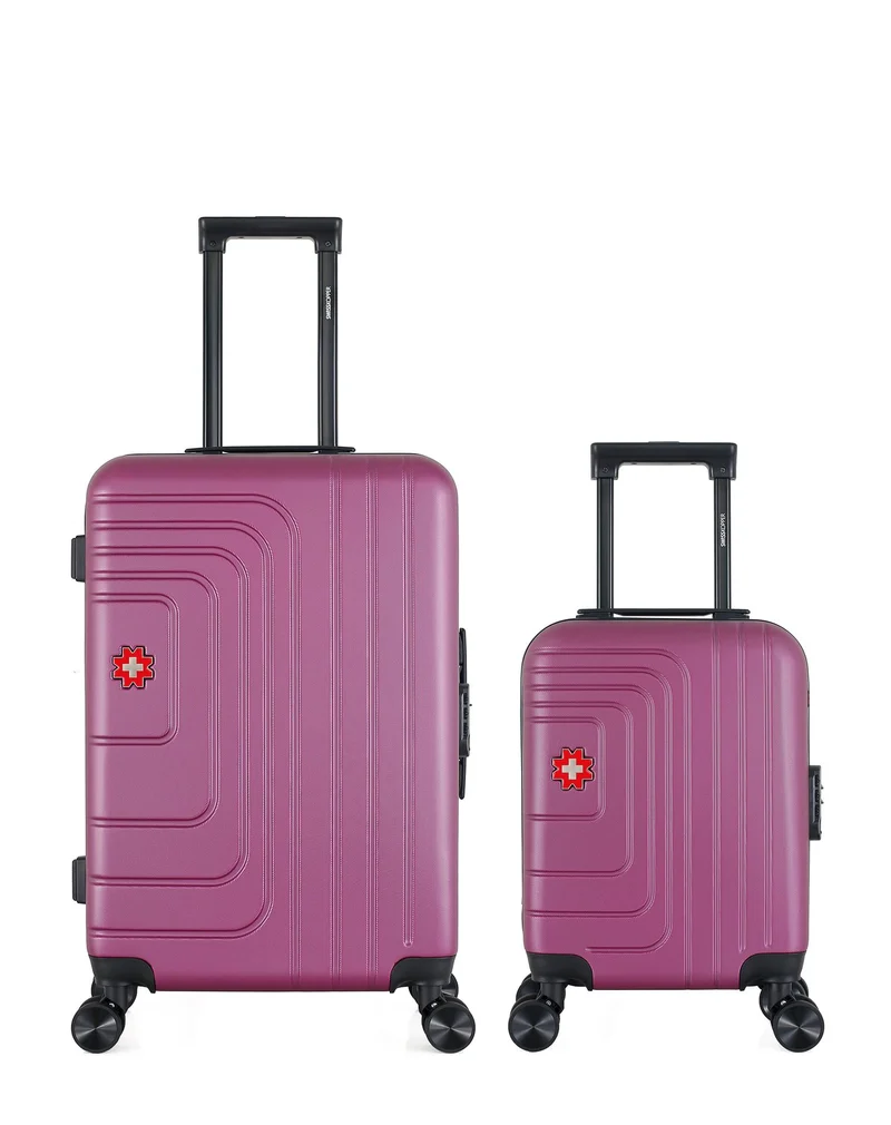 SWISS KOPPER – 2er-Pack – Mittelgroßer Koffer und Handgepäck XXS RUTI