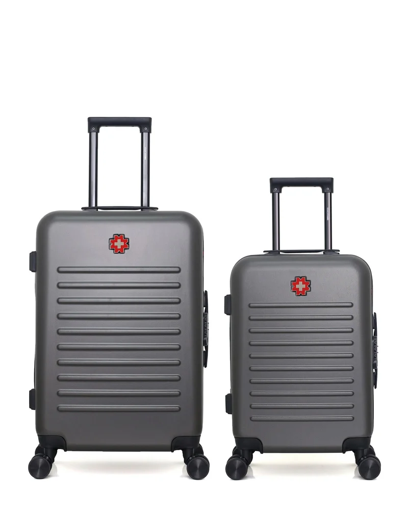 SWISS KOPPER – 2er-Pack – Mittelgroßer Koffer und Handgepäck WIL
